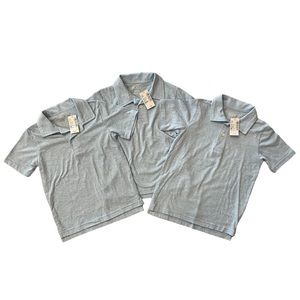 🆕 NWT Lot of 3 Sizes (4T, 5T, XS) - Boys Light Blue Polos by Children's Place